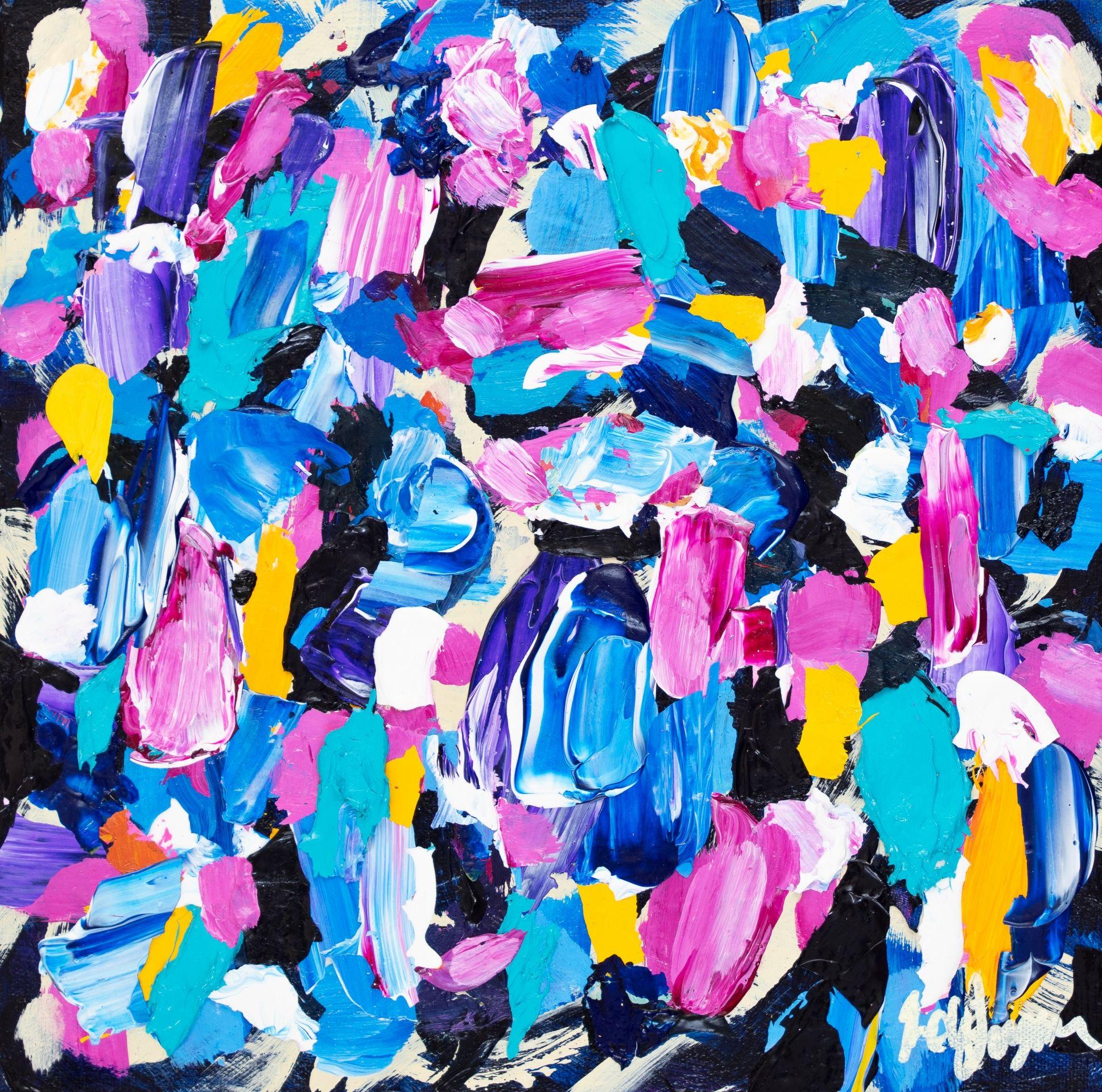 Color Bite III, Mixed Media on Canvas - Mixed Media Art by Robin Jorgensen