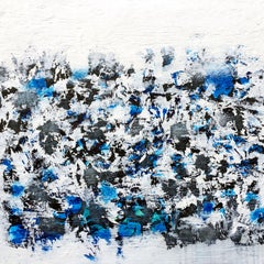 Emerald Blue, Mixed Media on Canvas