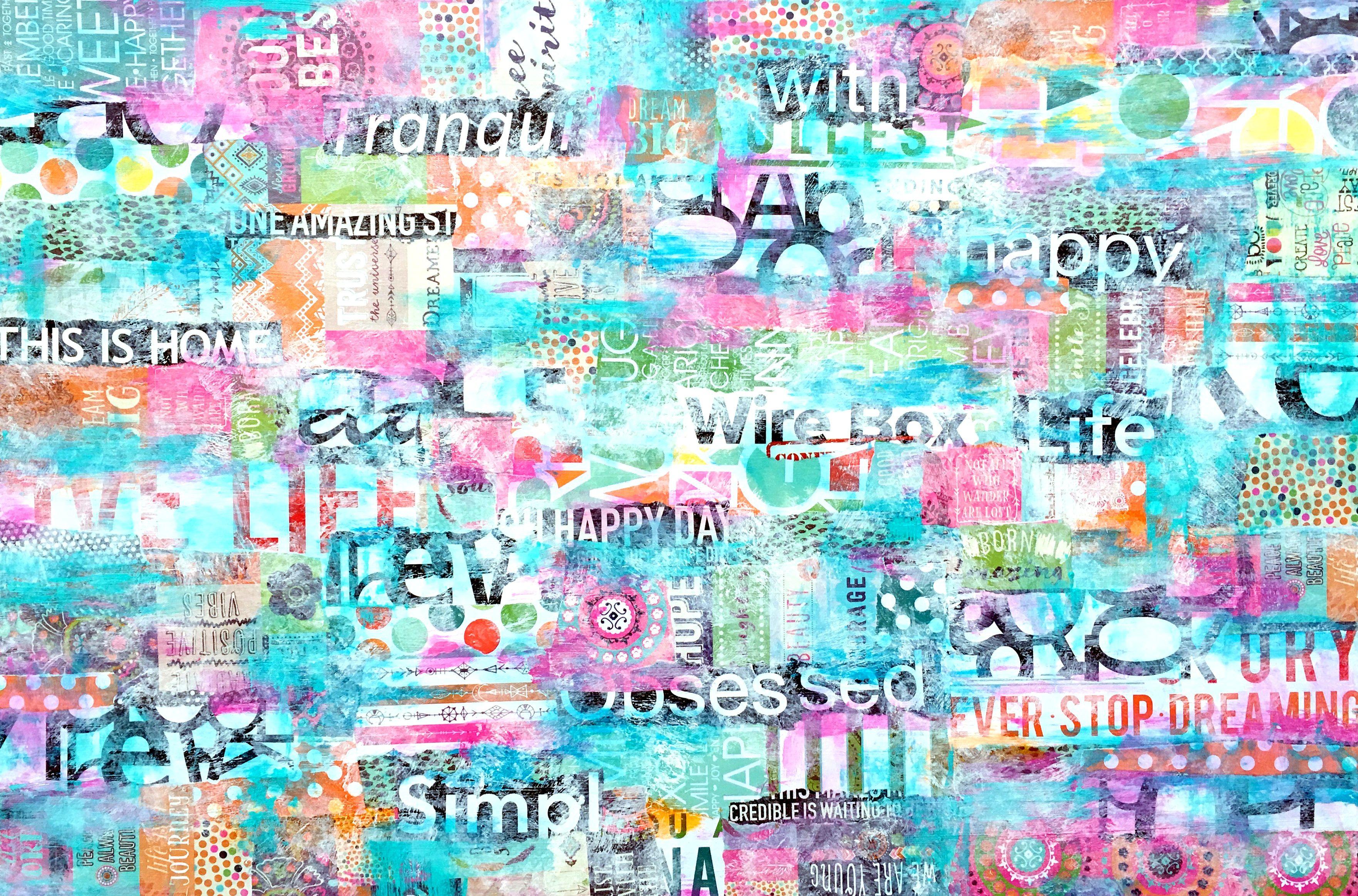 Simply Obsessed, Mixed Media on Canvas - Mixed Media Art by Robin Jorgensen