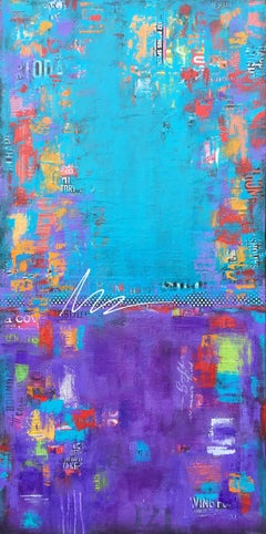 Uptown Bling, Mixed Media on Canvas