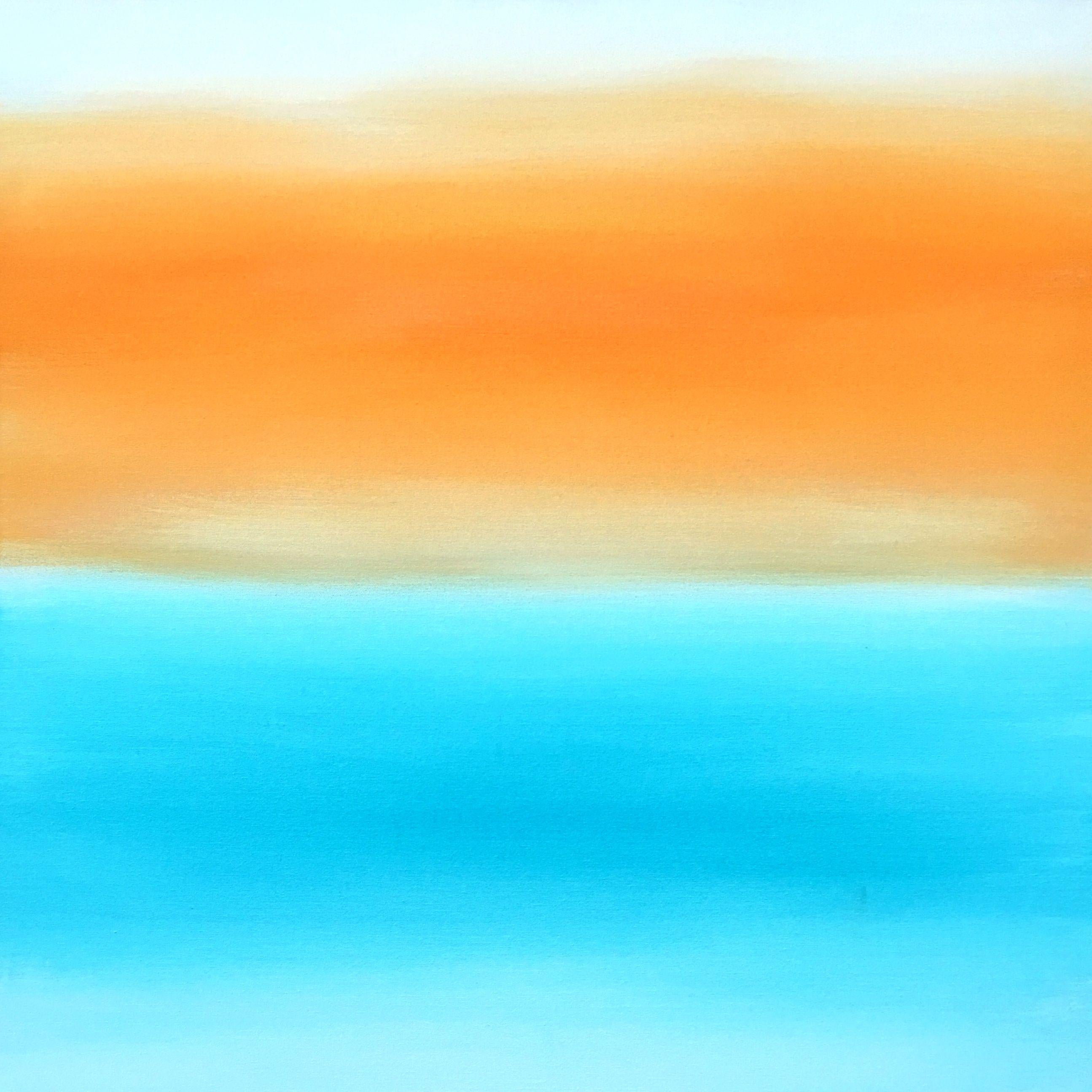 Abstract Painting de Robin Jorgensen - Hacia el sol del Caribe, Pintura, Acrílico sobre lienzo