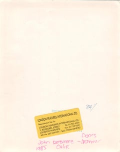 John Densmore Drummer of The Doors in California Vintage Original Photograph