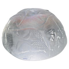 Robin Lehman Leaping Fish Dichroic Art Glass Paperweight, 2017