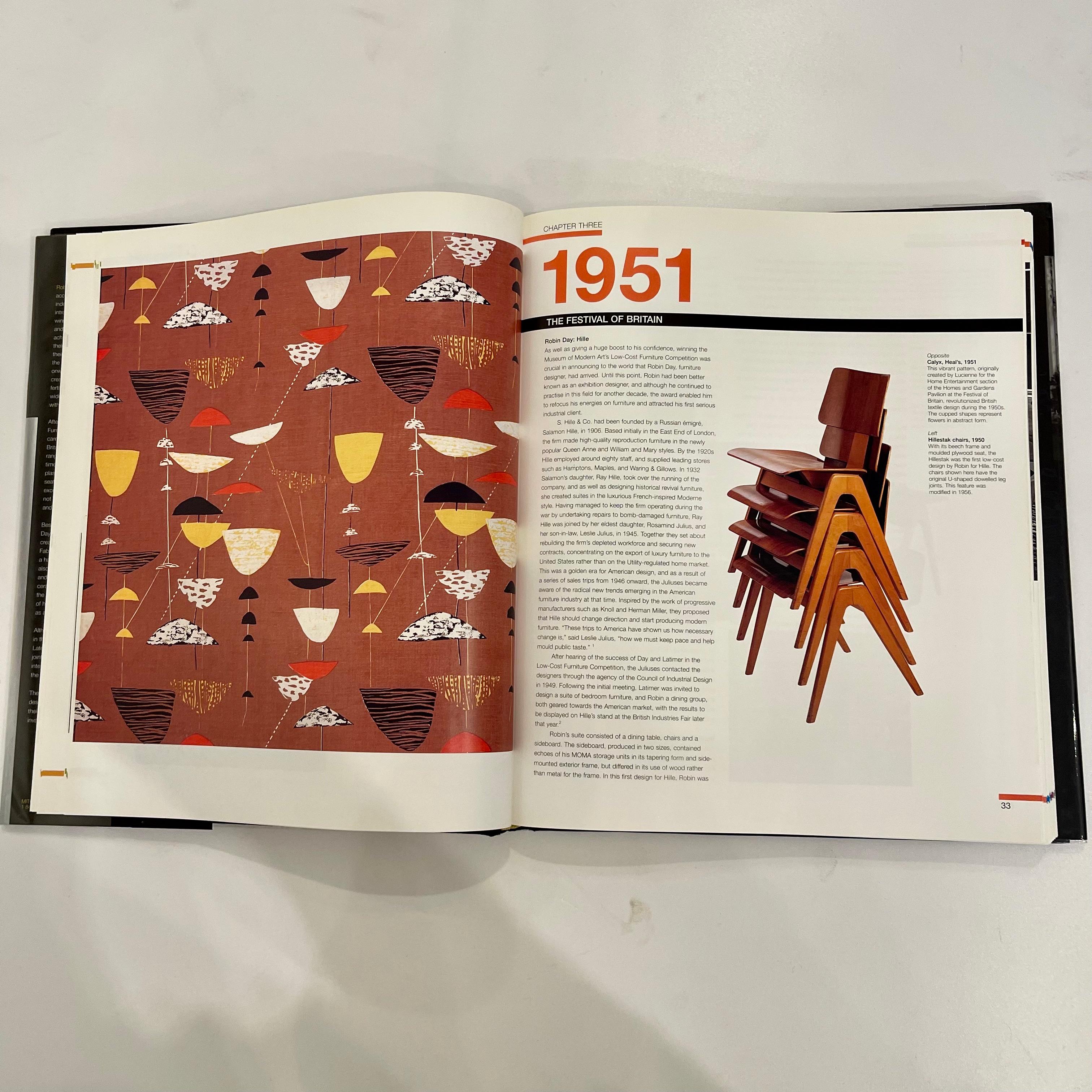 First edition, published by Mitchell Beazley, 2001. Text by Lesley Jackson.

A beautifully designed and handsomely illustrated celebration of two of Britain’s most revered and accomplished designers in the post-war period. Robin and Lucienne Day