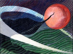 Anbstract Composition - Small Mid 20th Century Modern British Oil Painting