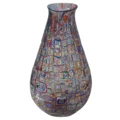 Robin Mix 2003 Mosaic Glass Vase Large Size