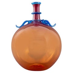 Retro Robin Mix Amber Glass Vase, 1993