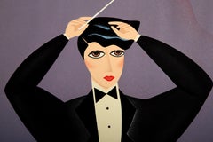 Maestro, serigrafia Art Deco di Robin Morris