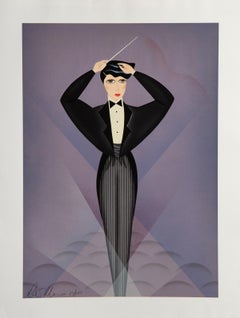 Maestro, Art Deco Screenprint by Robin Morris