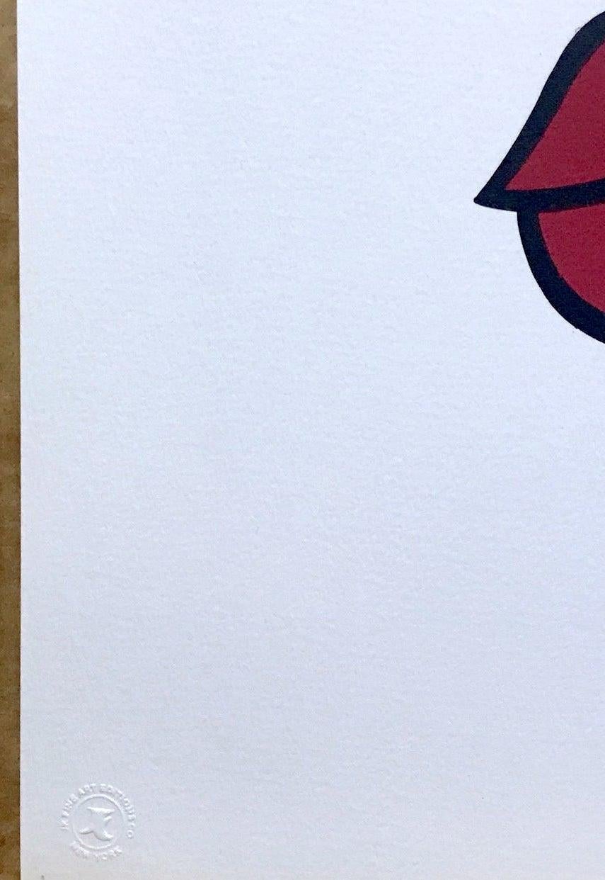 NEW DECO dell'artista Robin Morris è una litografia originale in edizione limitata stampata a mano con tecniche di litografia su carta Arches d'archivio, 100% priva di acidi. NEW DECO è un ritratto di volto femminile stilizzato, audace e grafico, in