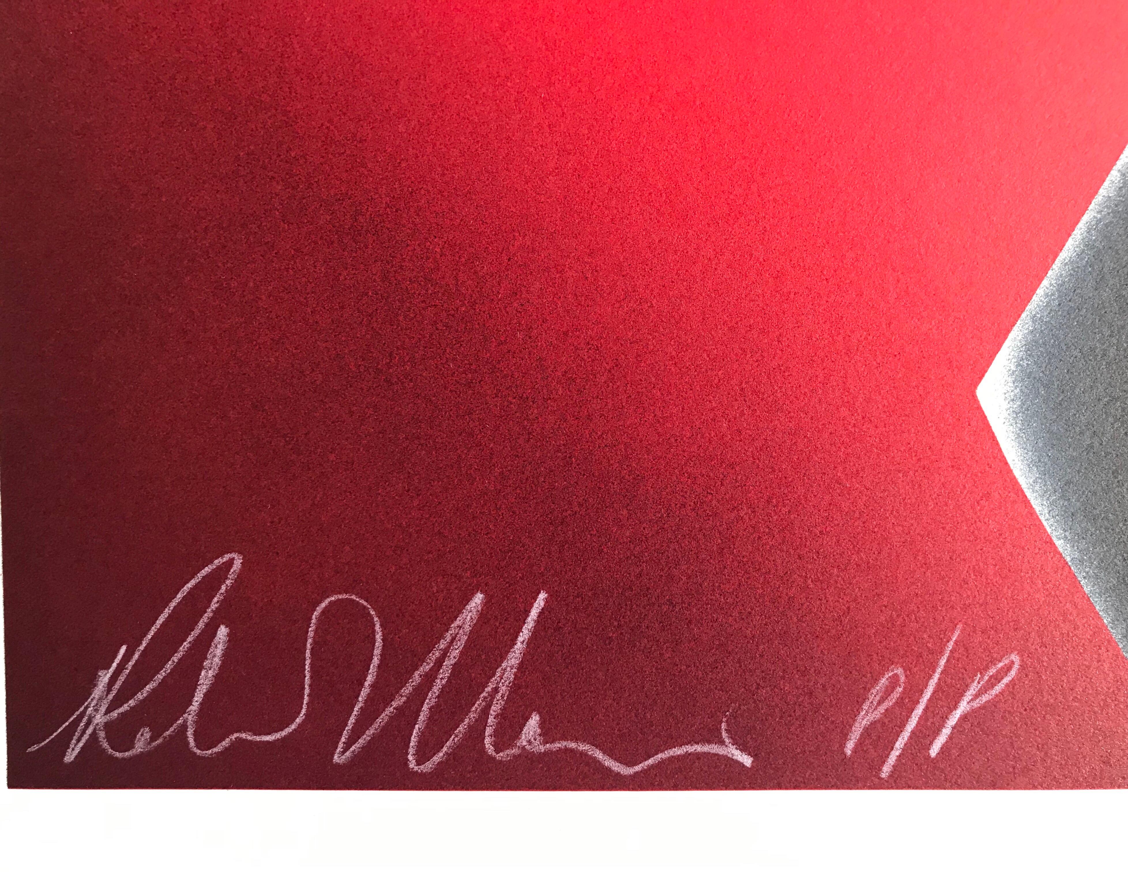 RED HOT ist eine handgefertigte Original-Lithografie der Künstlerin Robin Morris in limitierter Auflage, gedruckt im Handlithografie-Verfahren auf archivfähigem Coventry-Papier, 100% säurefrei. Frau Morris nutzt ihren charakteristischen