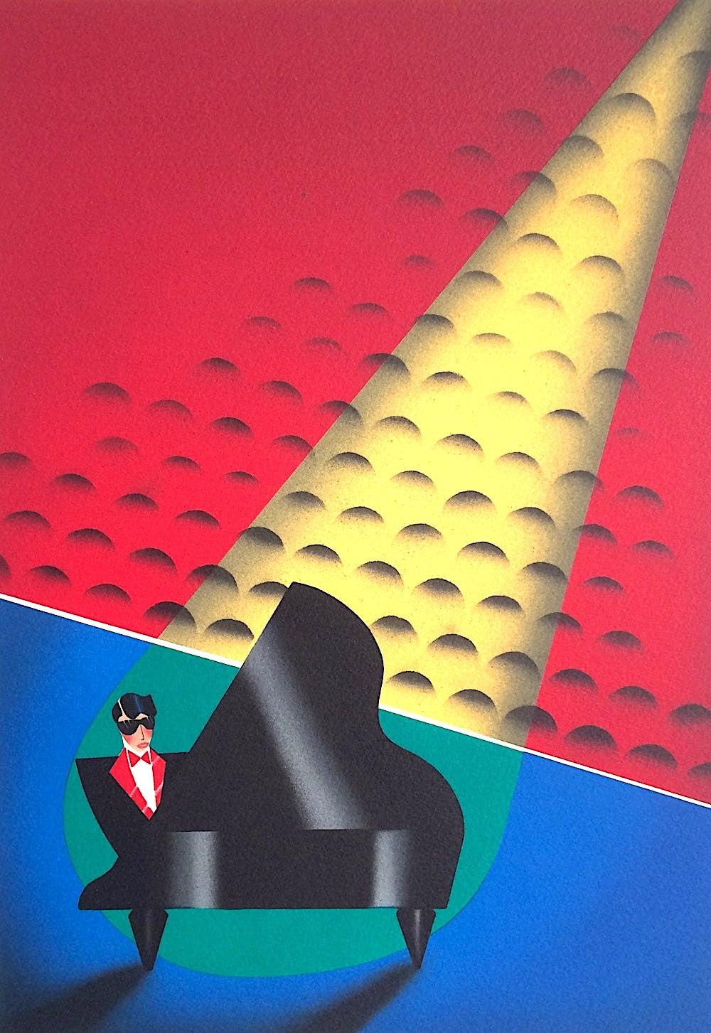 RHYTHM & BLUES SUITE Cartera de 4 Litografías Firmadas, Retratos Musicales Art Decó en venta 5