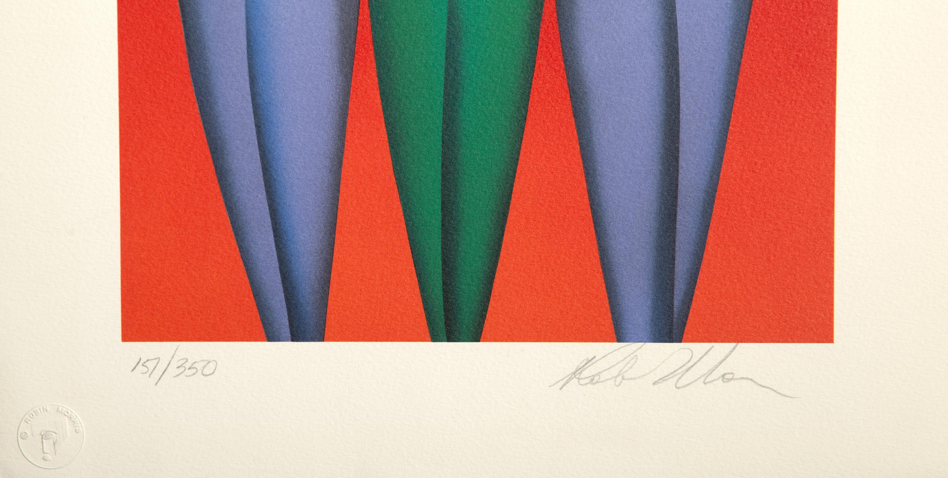 Tres Amigos, Serigrafía Art Decó de Robin Morris en venta 3