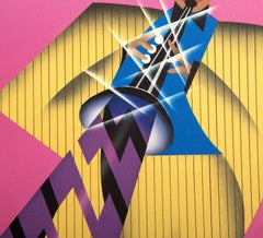 Tromba, serigrafia Art Deco di Robin Morris