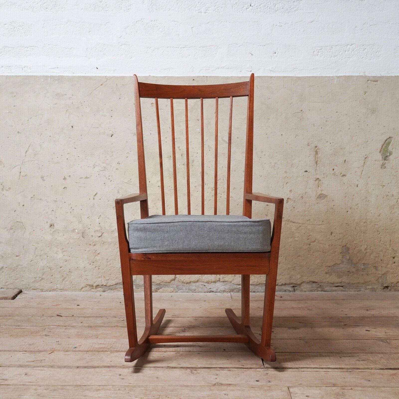 Mid-Century Modern Robin Nance Teak Midcentury Rocking Chair 1960s For Sale