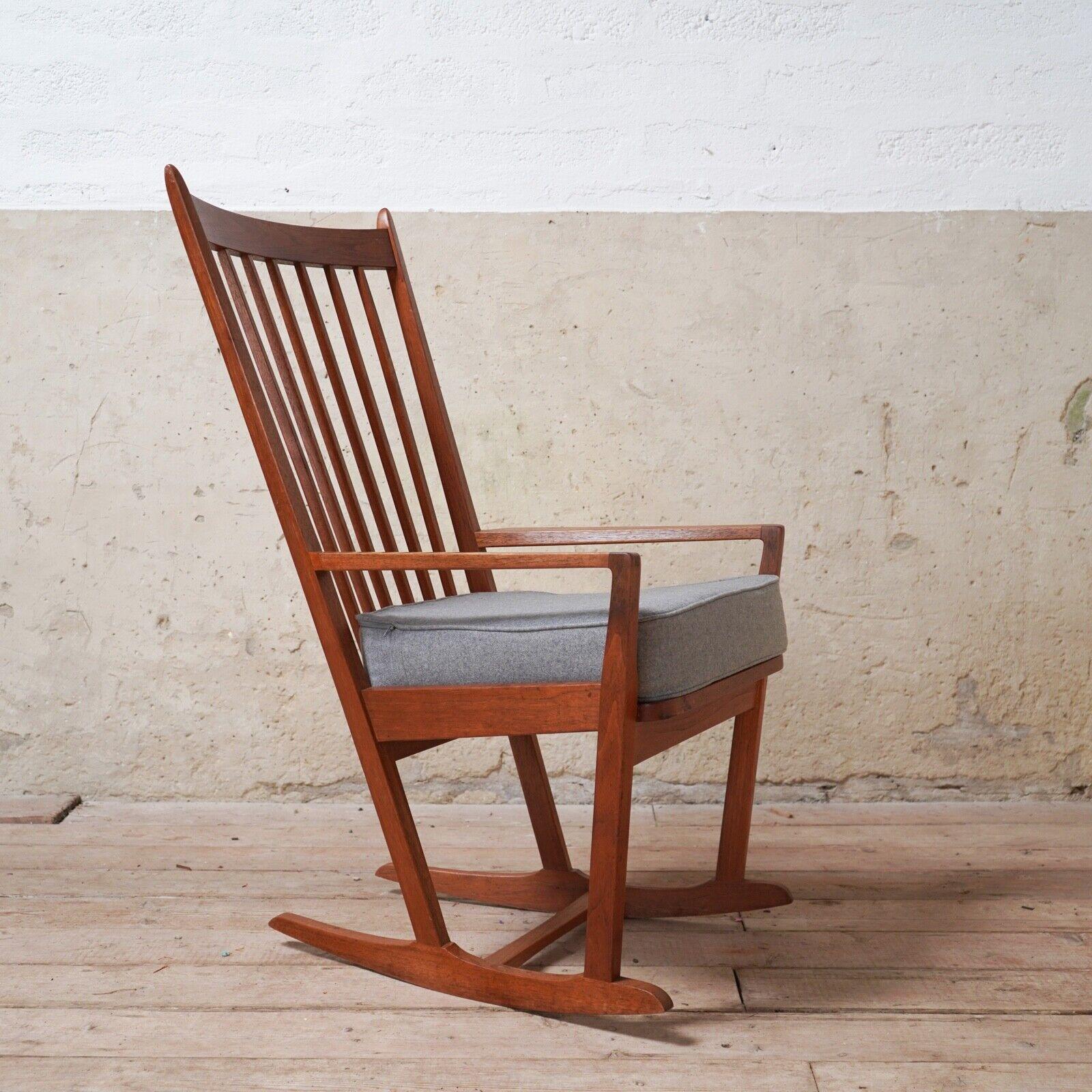 British Robin Nance Teak Midcentury Rocking Chair 1960s For Sale