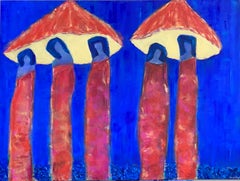 Mushroom Ladies, Original Painting