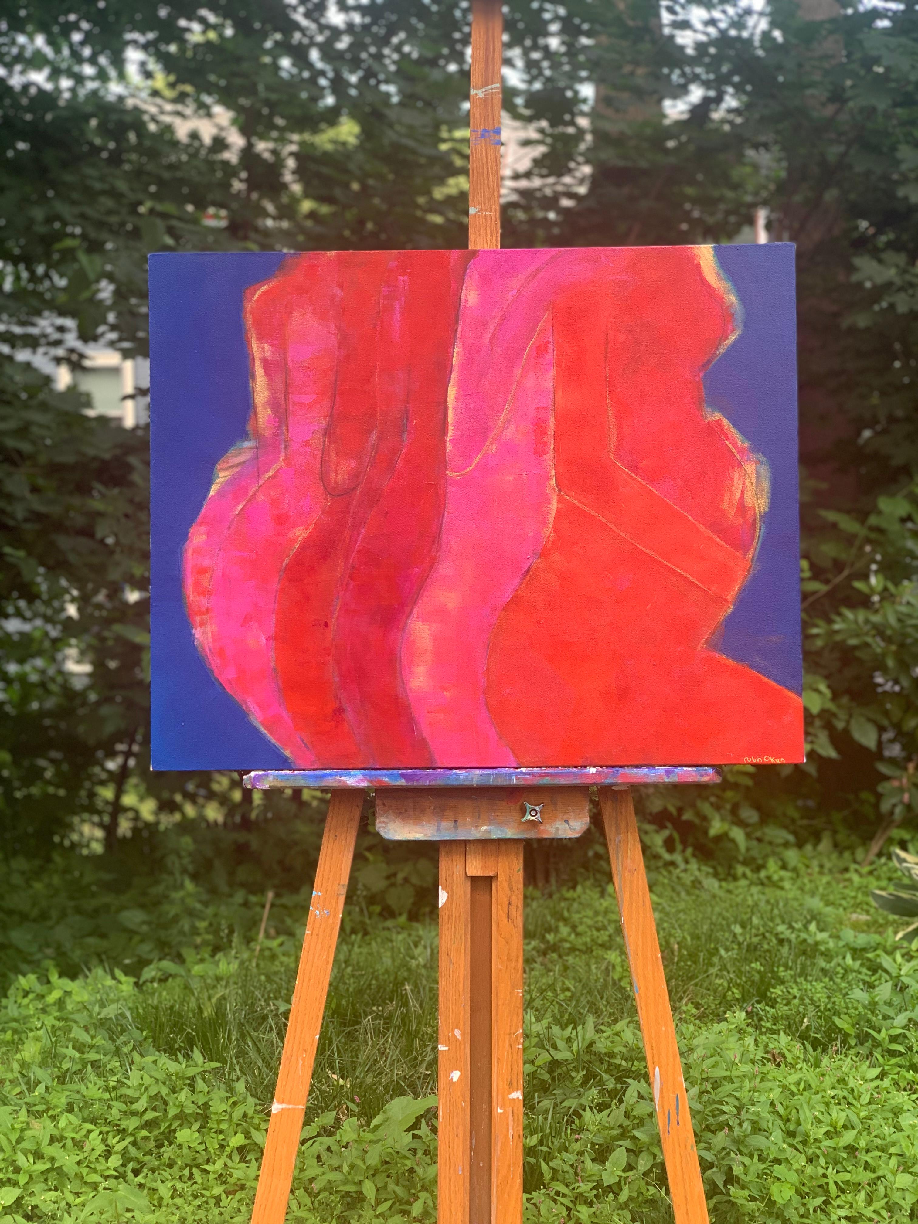 Sfumature di cambiamento, Pittura astratta - Painting Astratto di Robin Okun