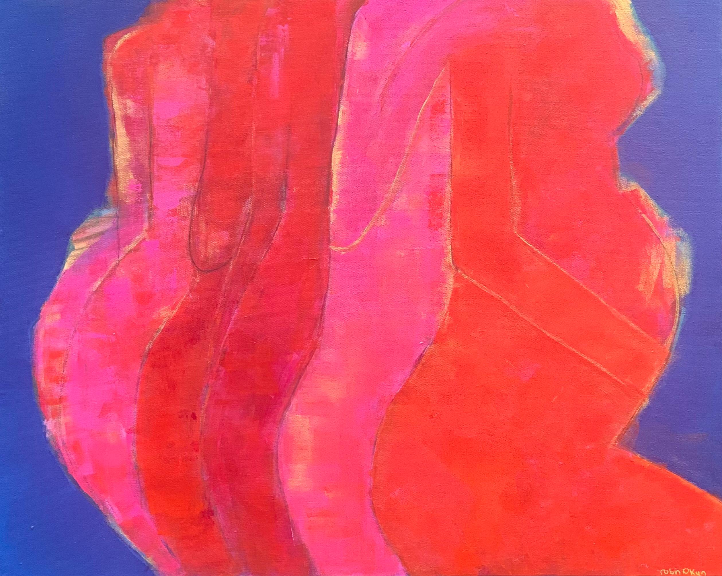 Abstract Painting di Robin Okun - Sfumature di cambiamento, Pittura astratta