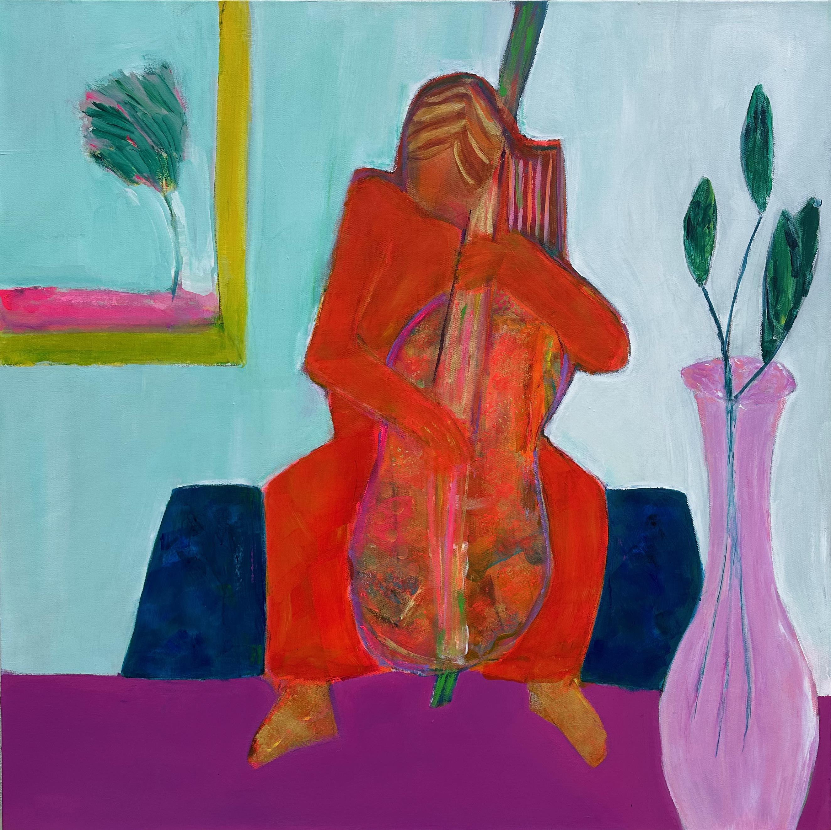 Robin Okun Figurative Painting – Die Farbe der Musik, Originalgemälde