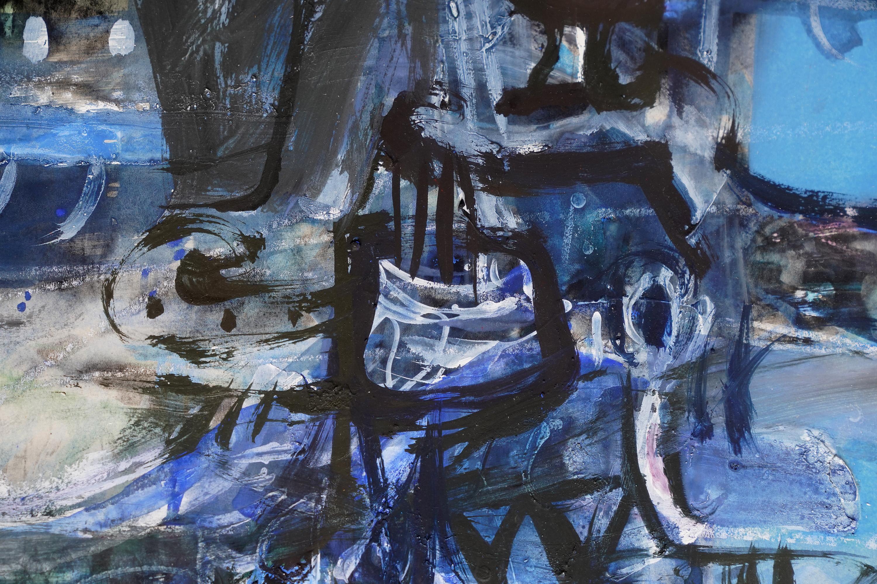 Totem bleu - L'art abstrait écossais a exposé dans les années 1960  en vente 3