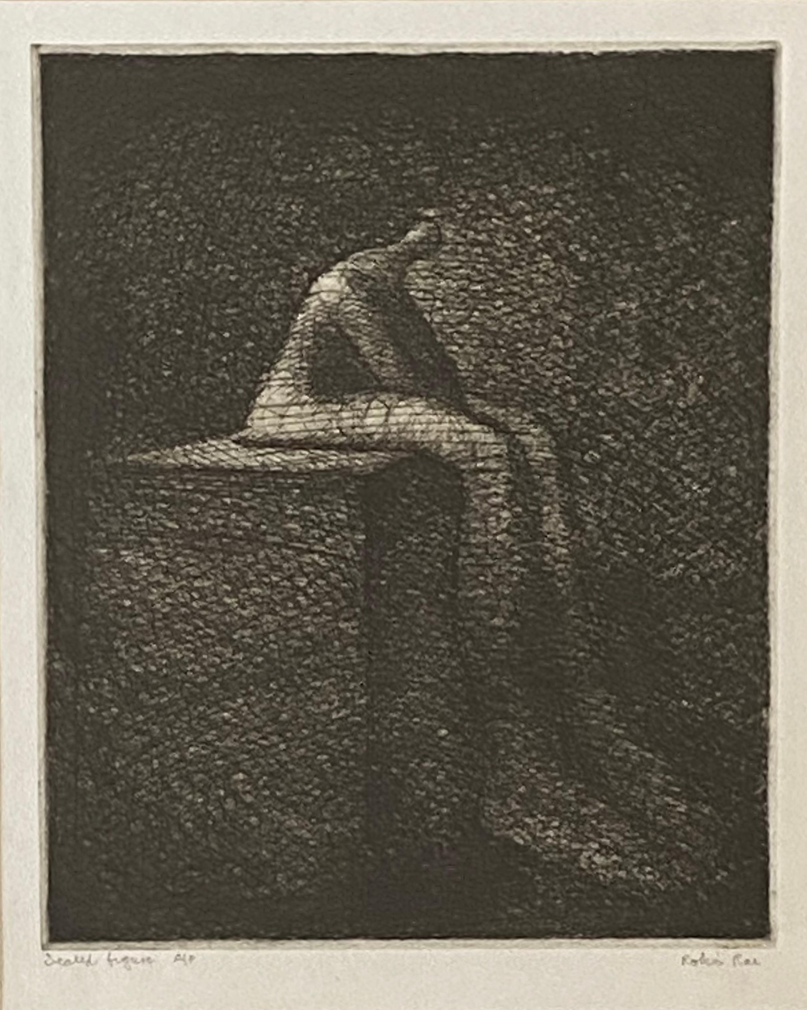 Seated Figure - Modern Print by Robin Rae