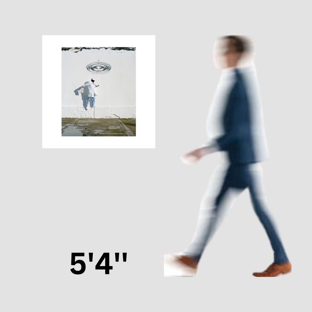 Wandgemälde mit Wassertropfen von Robin Rhode (figur mit Wassertropfen) im Angebot 3