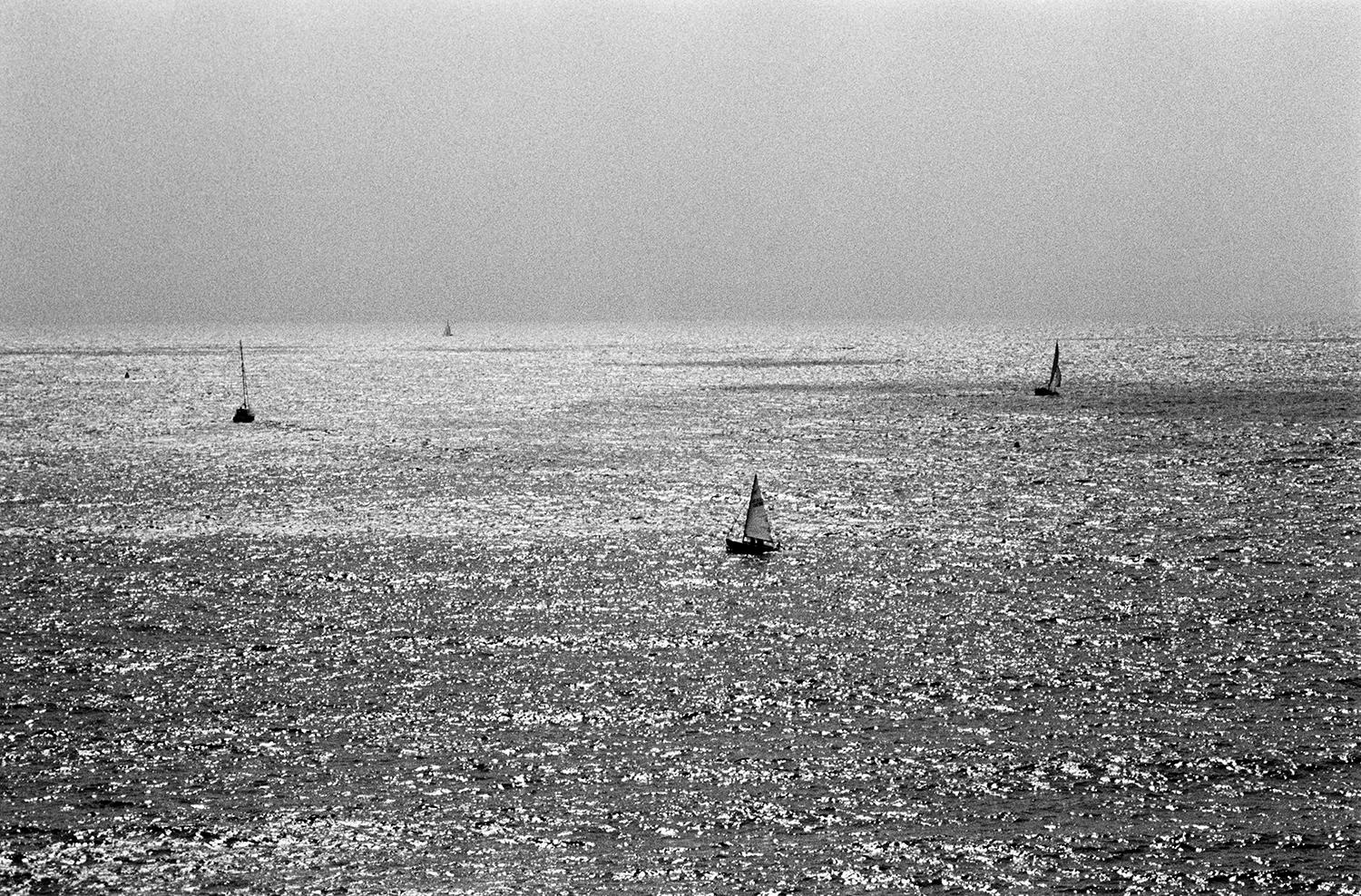 Segelboote aus Dartmouth, Englischer Kanal, Devon, UK. 2014