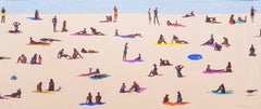 St. Tropez /// Contemporary Pop Art Beach Ocean Shore Figurative Swimming Modern