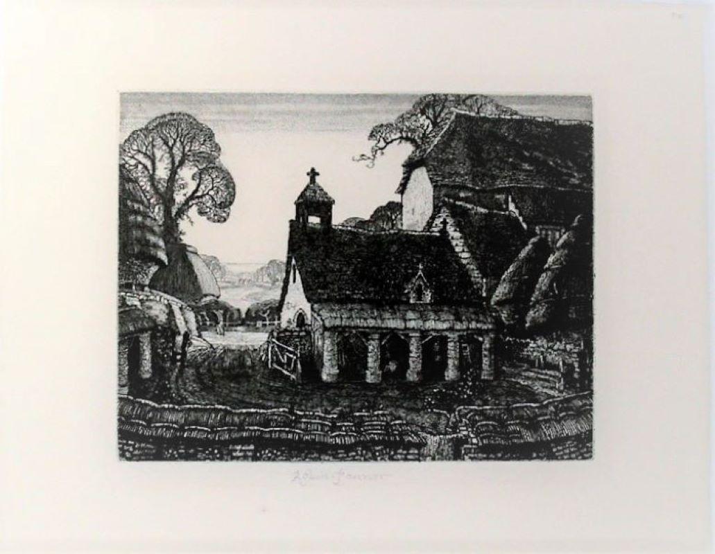 Alington en Wiltshire (La primera golondrina). - Print de Robin Tanner