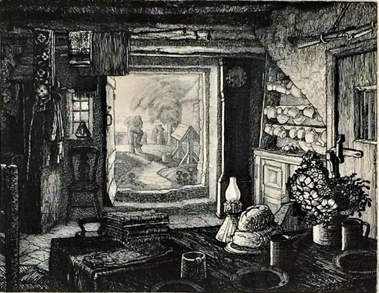 The Gamekeeper's Cottage (Le chalet du garde-chasse) - Print de Robin Tanner