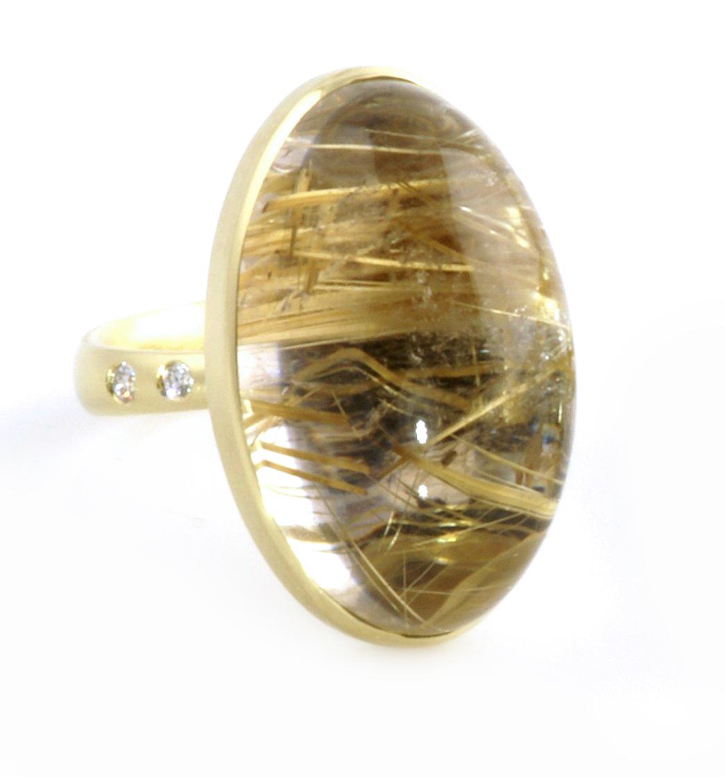 Robin Waynee, Rutilated Quartz Ring, 2018 In New Condition For Sale In Santa Fe, NM
