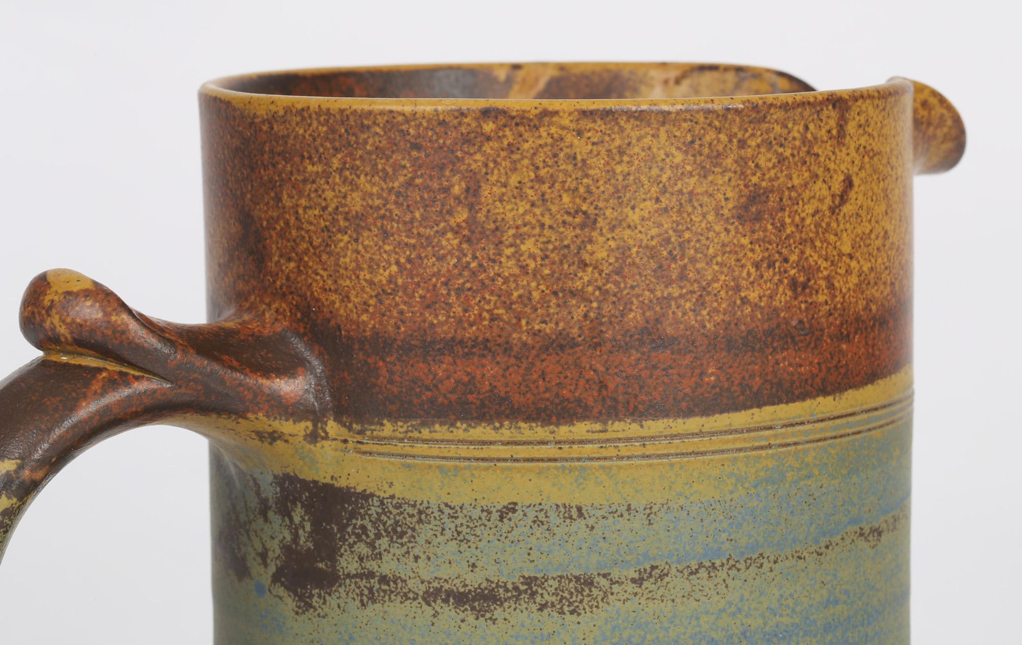 Robin Welch Large Glazed Stoneware Studio Pottery Jug 4