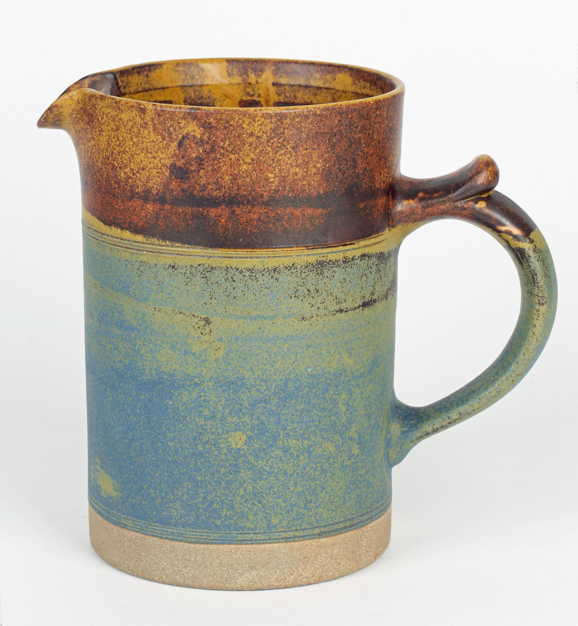 Robin Welch Large Glazed Stoneware Studio Pottery Jug In Good Condition In Bishop's Stortford, Hertfordshire