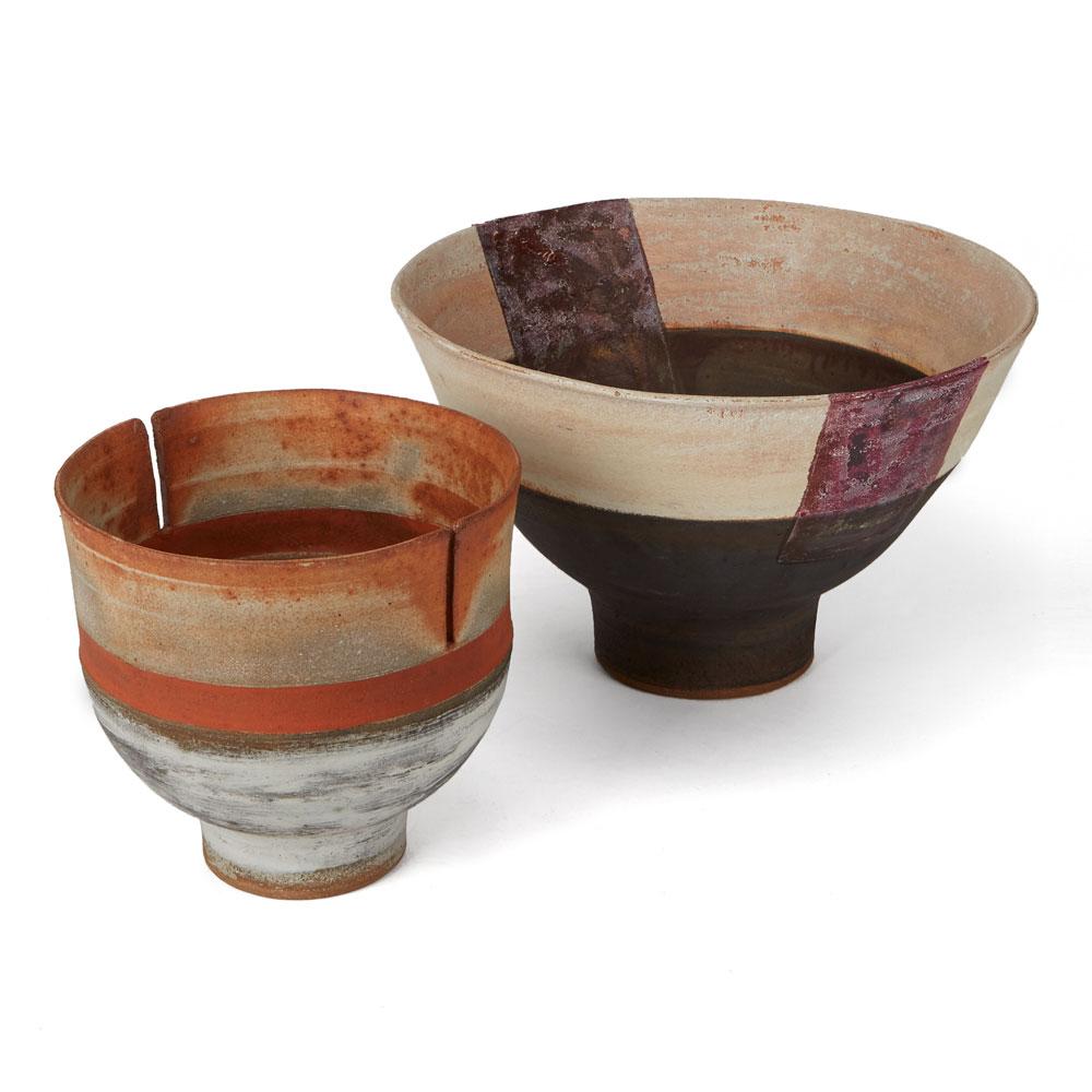 Robin Welch Large Studio Pottery Footed Bowl 20th Century 4