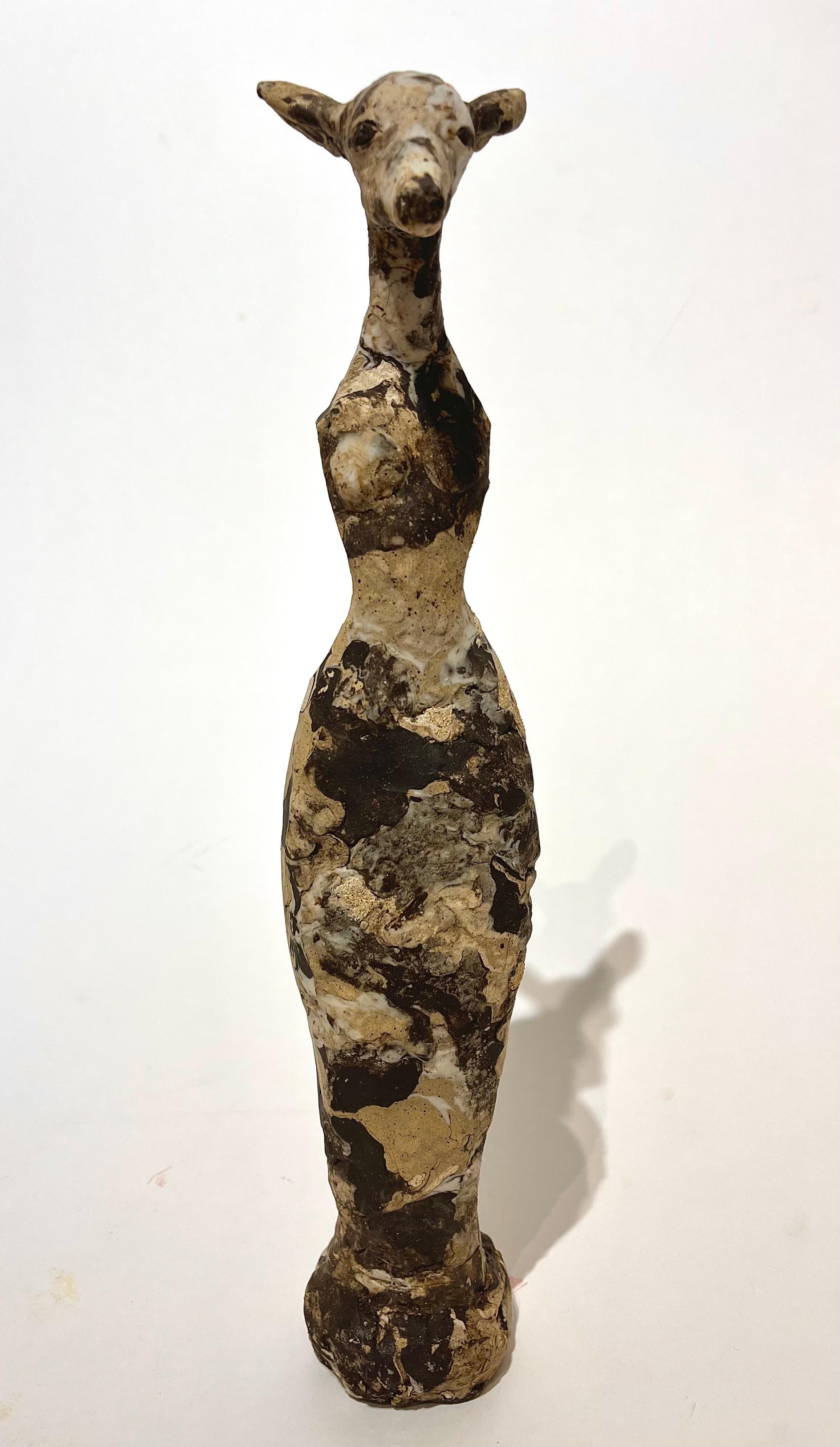 Robin Whiteman Figurative Sculpture - Armless Deer