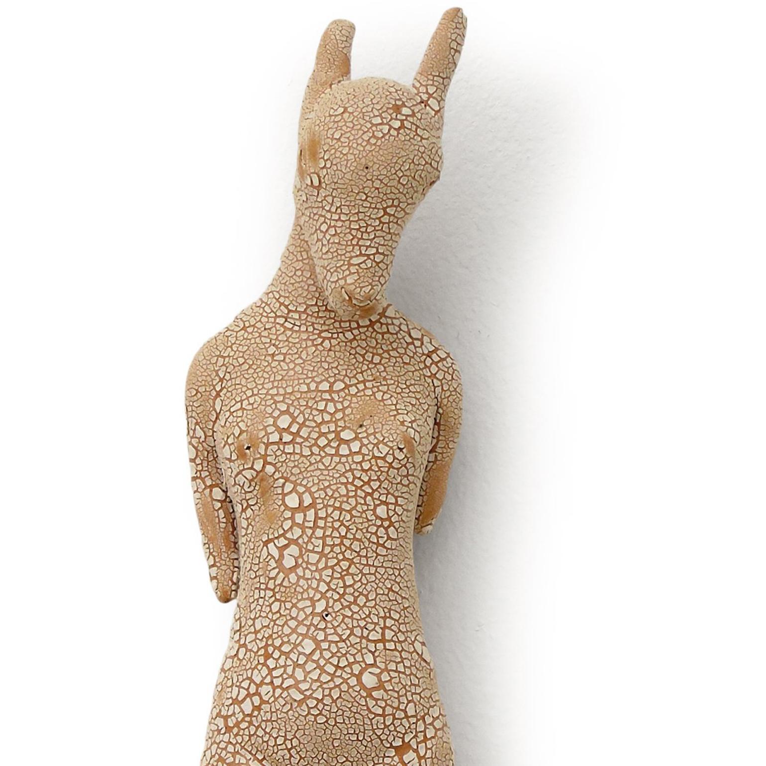 Goat Lady - Beige Figurative Sculpture by Robin Whiteman