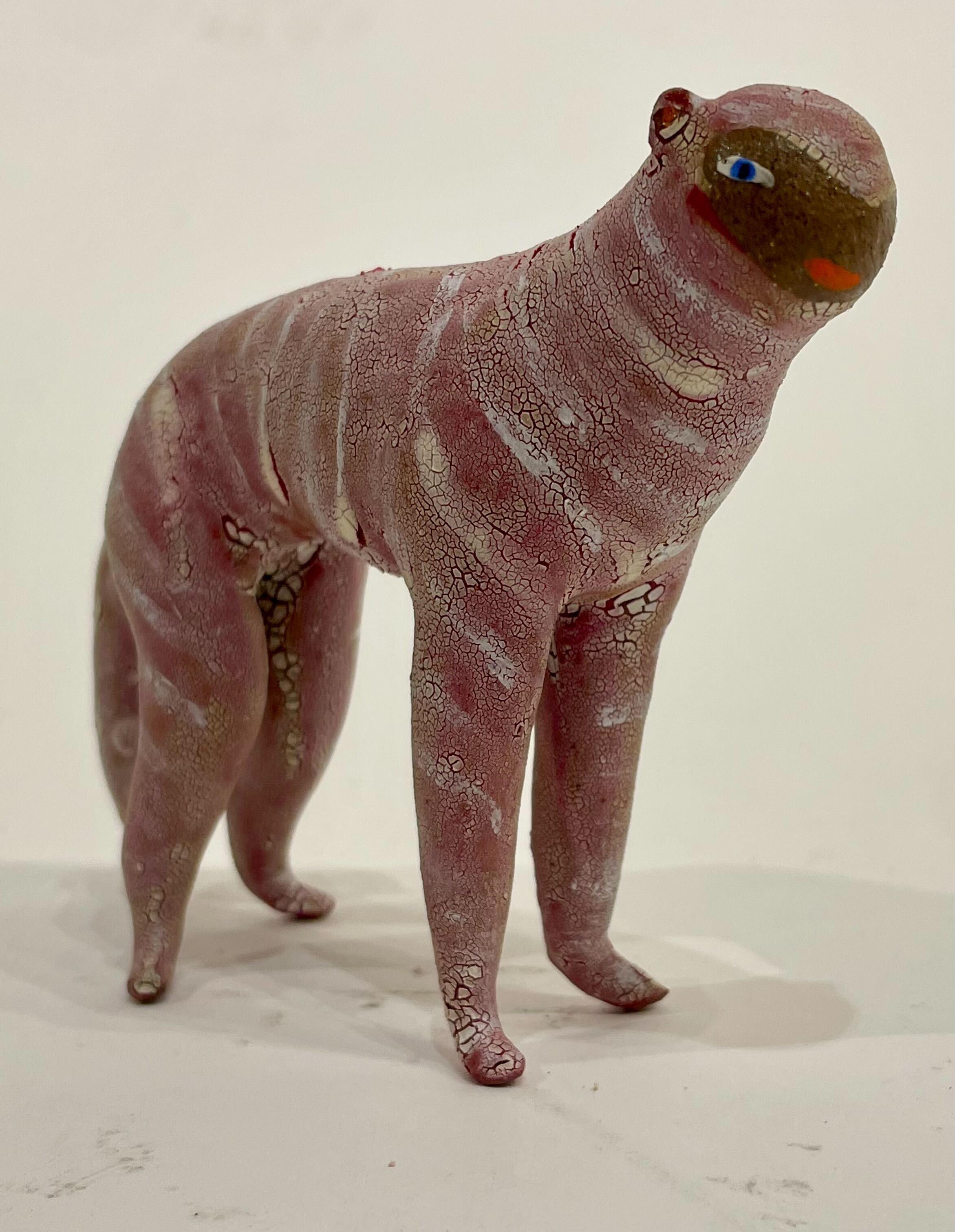 Robin Whiteman Figurative Sculpture - Red Dog