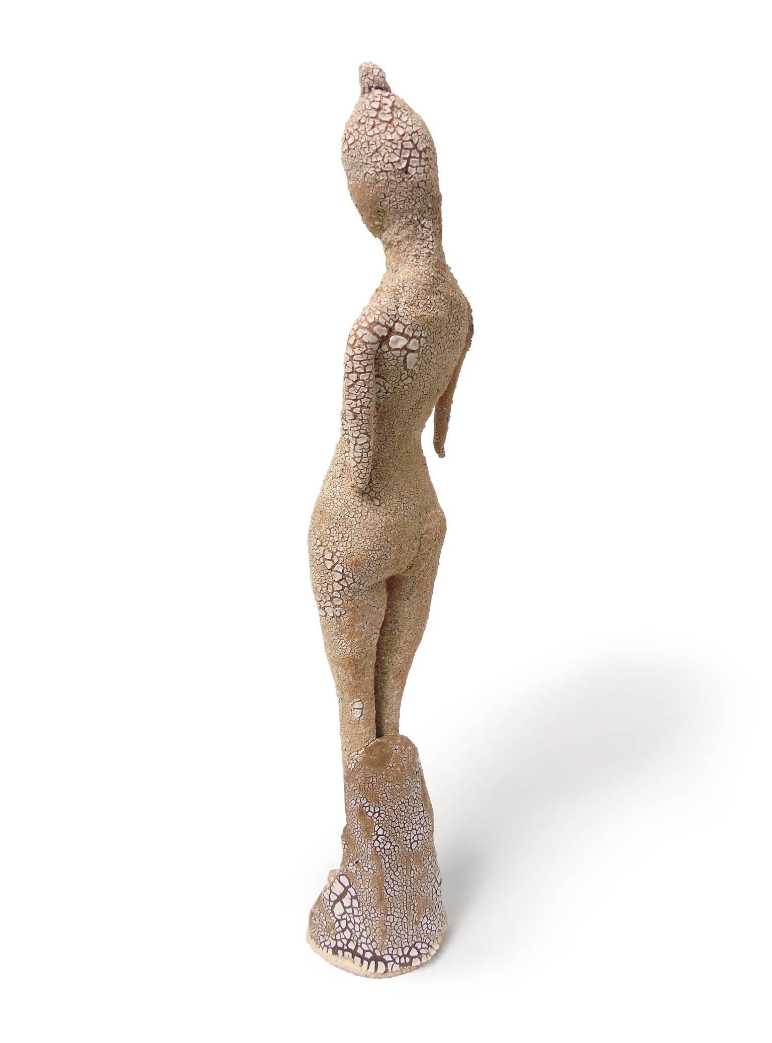 Standing Goddess - Beige Figurative Sculpture by Robin Whiteman