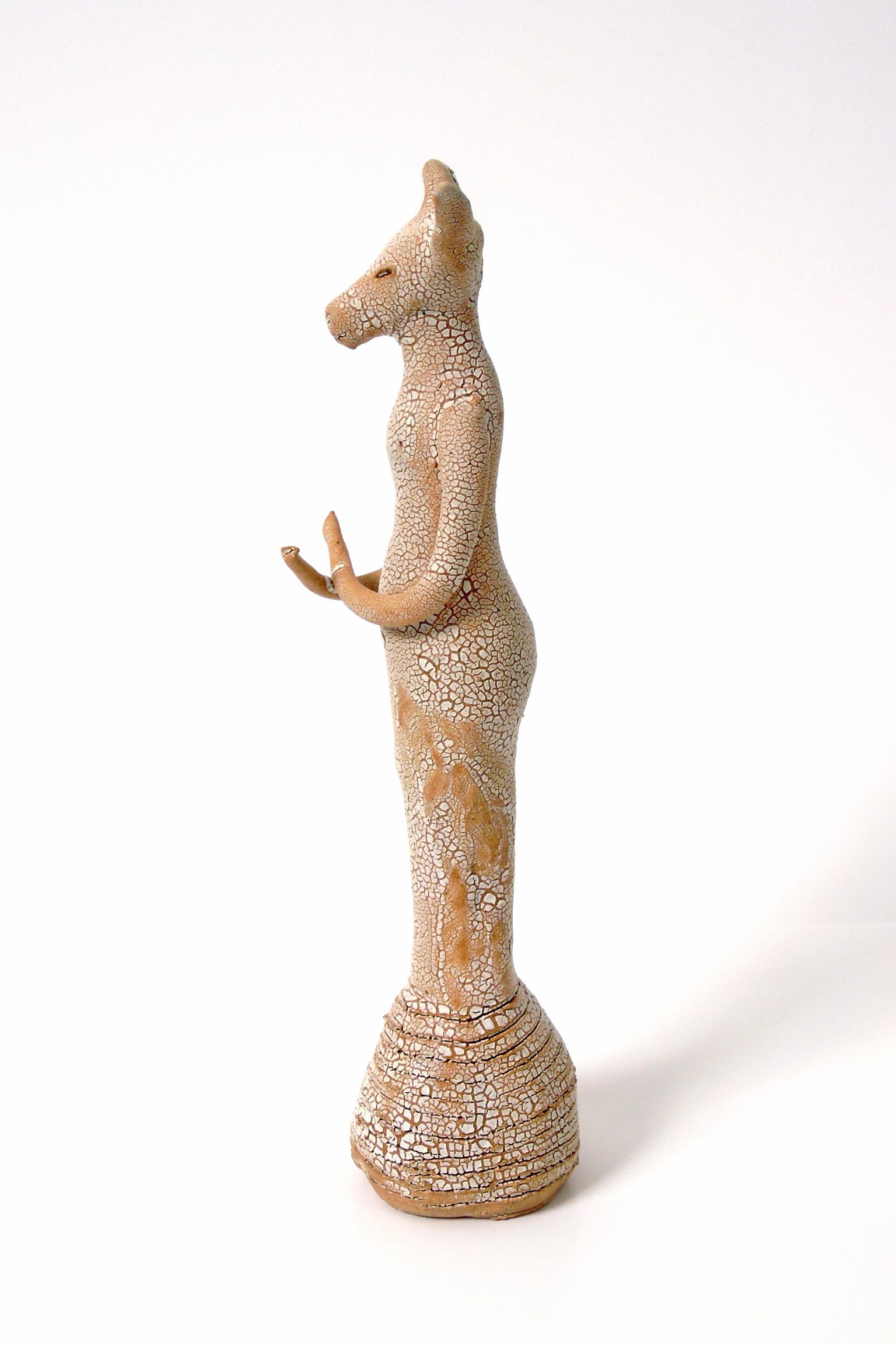 Tiny Fox Totem -82 - Contemporary Sculpture by Robin Whiteman