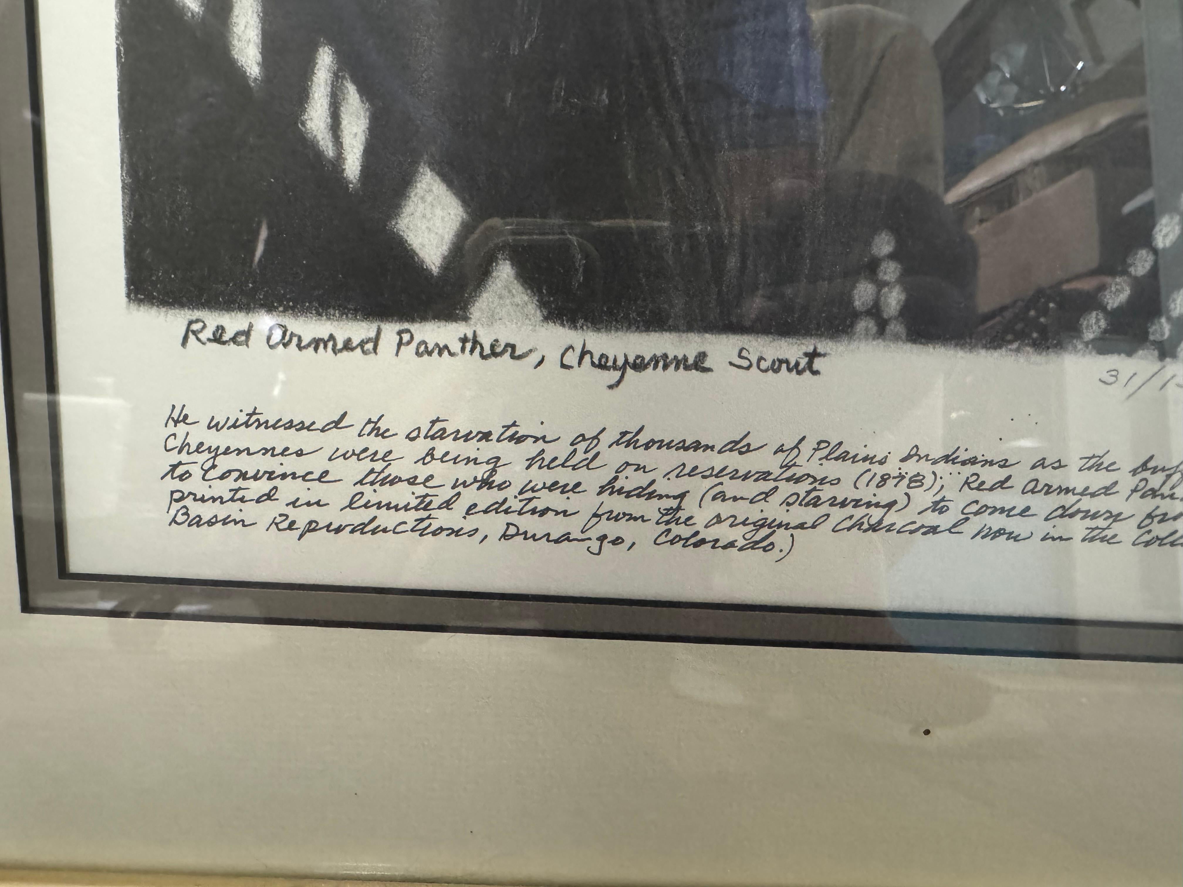 Tribal Robin Wolf Lithograph 