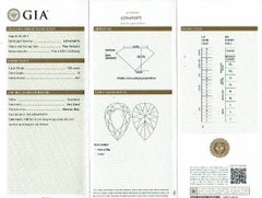 Robins Brothers Signature Pear Diamond 1.375tcw 14k Rose Gold Engagement Ring