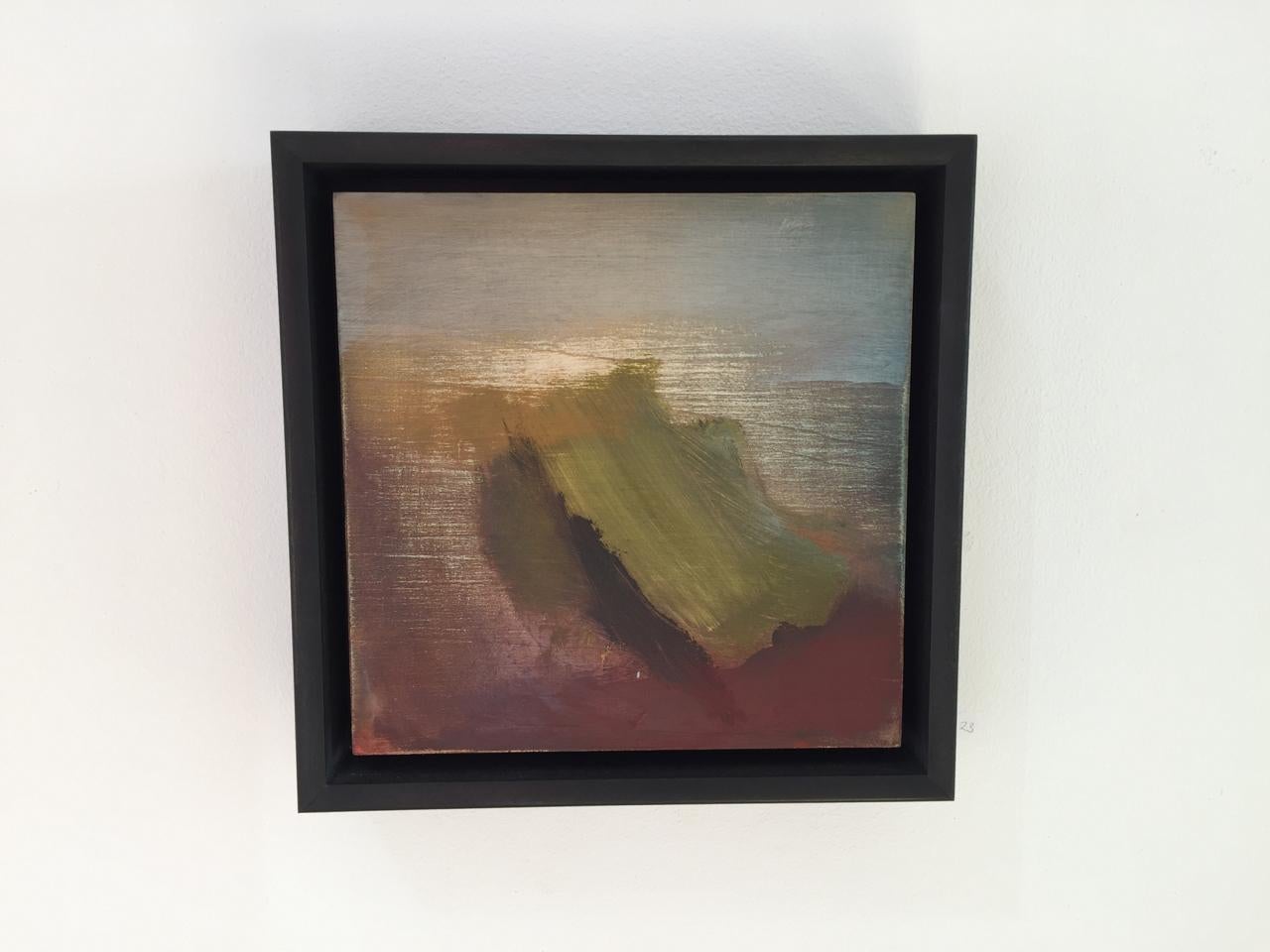Move Brood, 2017, Oil on wood panel, 9 2/5 × 9 2/5 × 2 in; 24 × 24 × 5 cm cm, framed

As a collaboration of two artists painting on the same canvas, with very different methods of using paint, Jason Robinson and Helen McMahon are guided by reaction