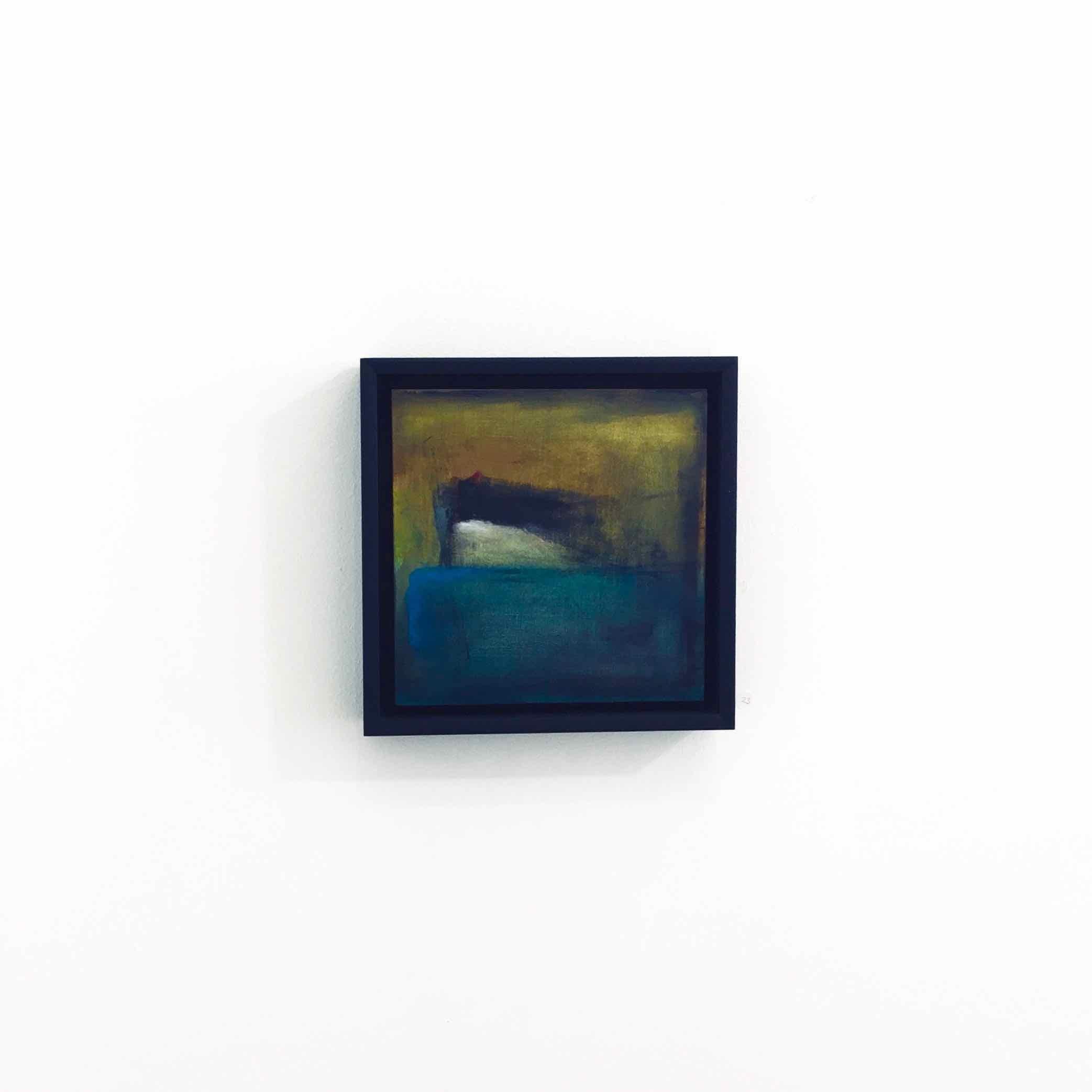 No 11: minimal oil painting on board, by Robinson McMahon Collaboration - Painting by Robinson & McMahon