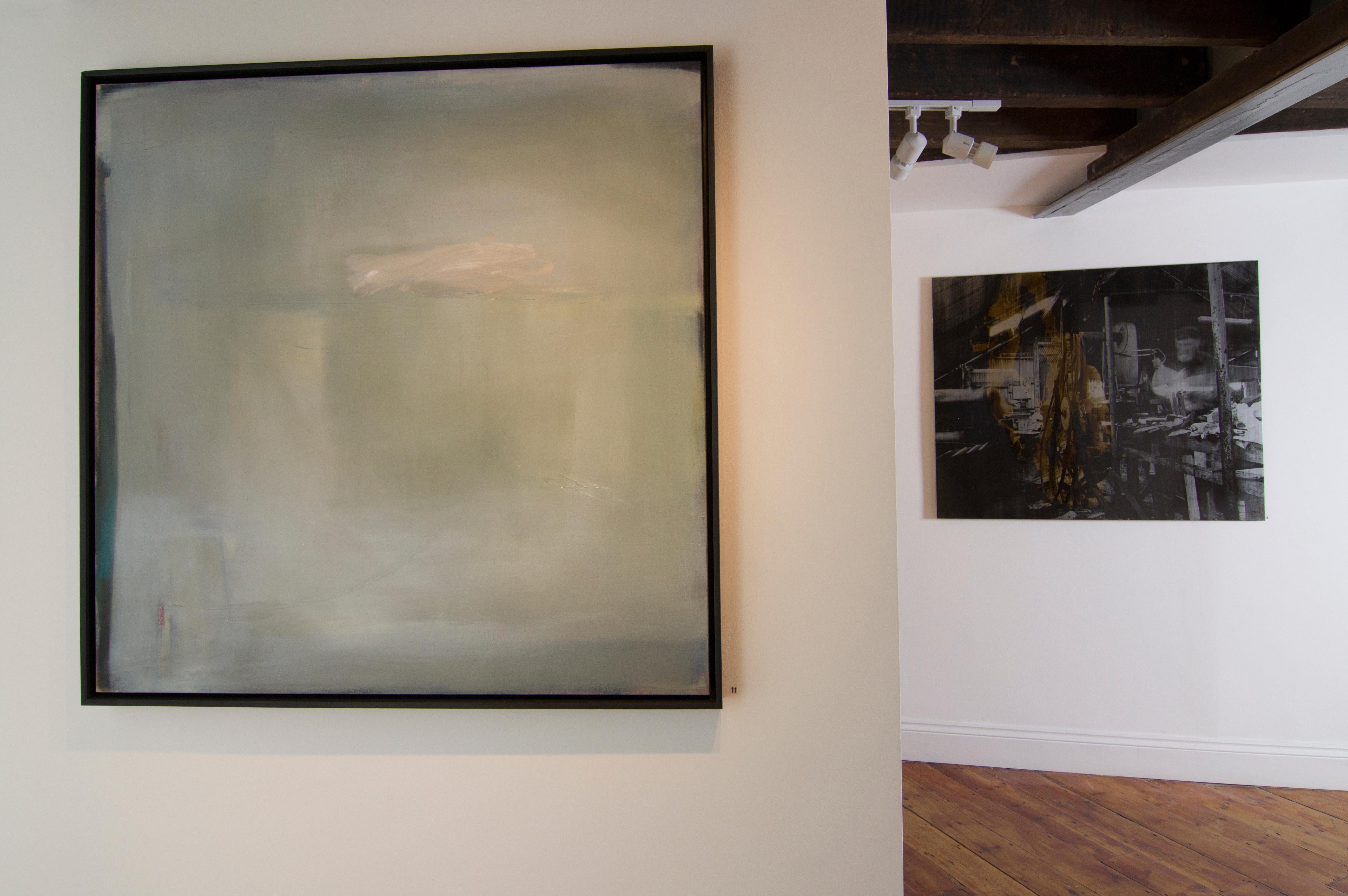 To Catch a King: Oil painting on canvas by Robinson and McMahon Collaboration - Minimalist Painting by Robinson & McMahon