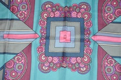Robinson  & Golluber for Lady Heritage "Whimsical Abstract & Swirls" Silk Scarf