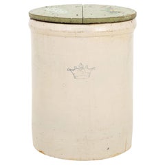 Robinson Ransbottom Antique Americana Stoneware Covered Crock