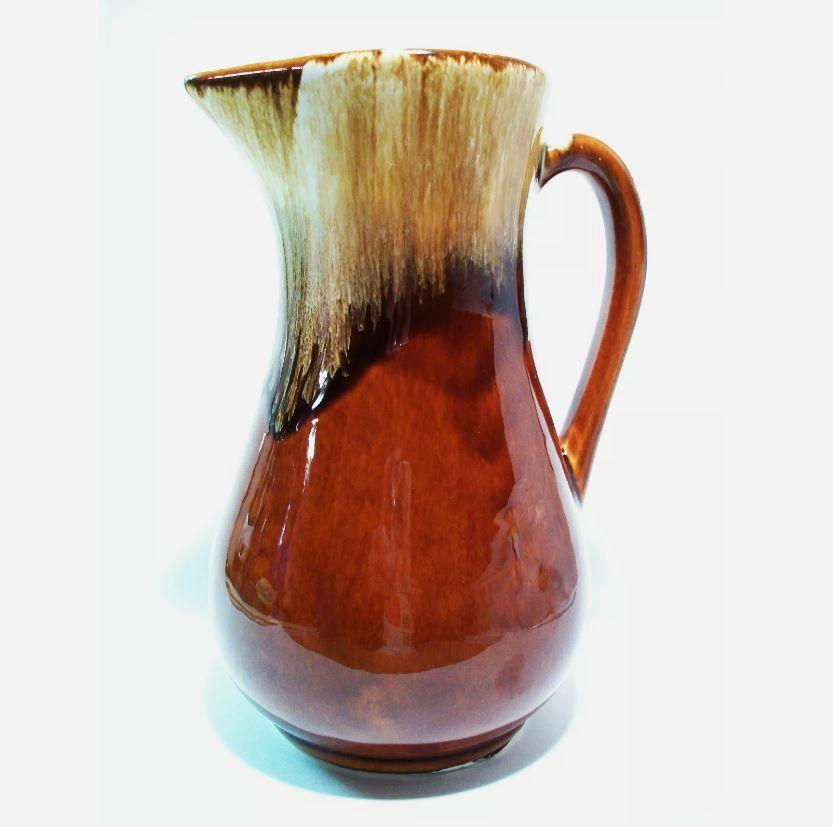 American Craftsman ROBINSON RANSBOTTOM PotTERY CO - Pichet en céramique émaillée - US - Fin du 20e siècle en vente