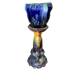 Robinson Ransbottom Pottery Jardiniere Planter & Pedestal