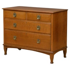 Robinson & Sons Arts and Crafts Solid Oak Low Chest of Drawers